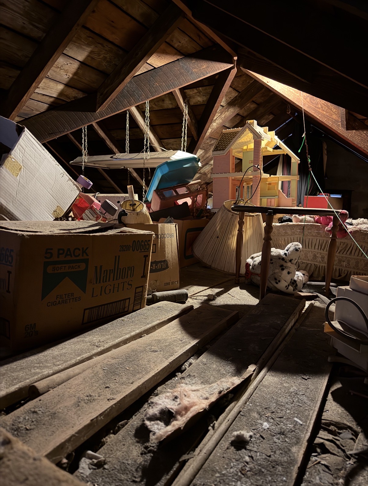 Attic Cleanout — before