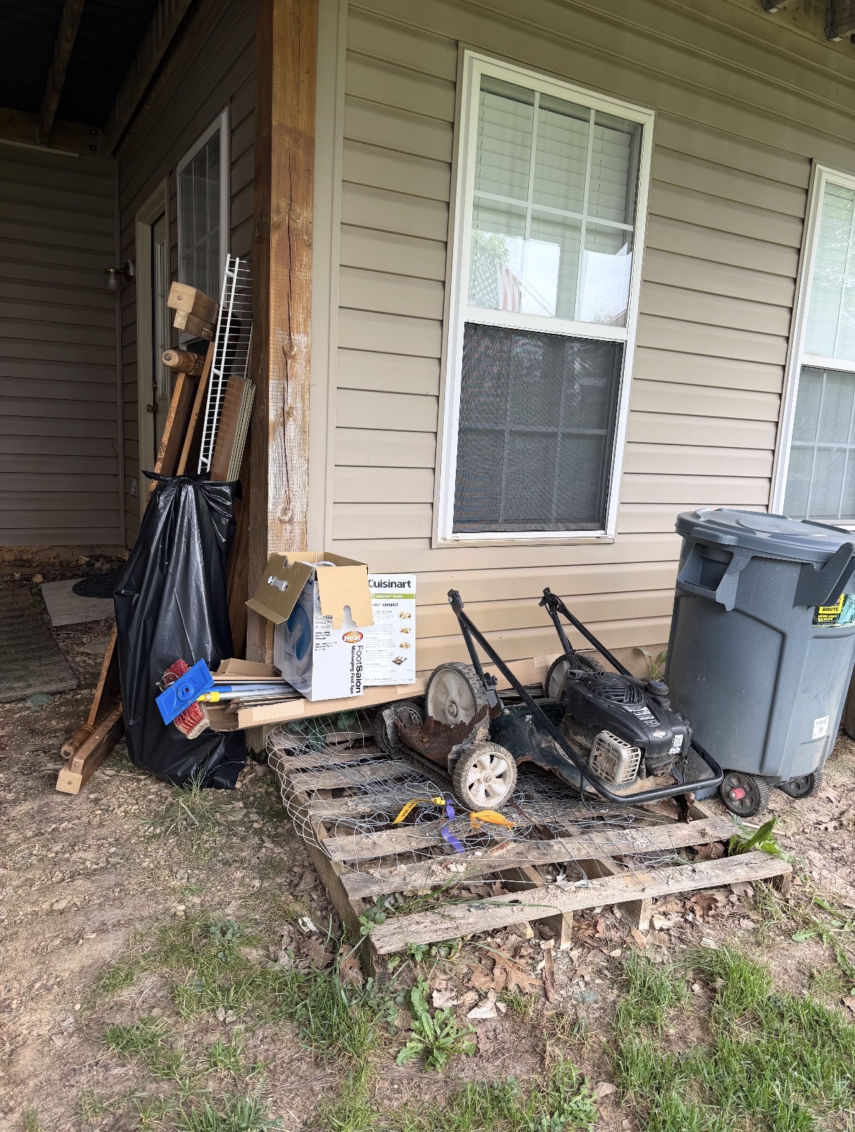 Yard & Debris — before